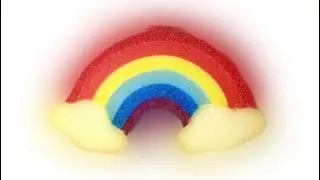 🌈 ASMR 🌈 Dry bath rainbow sponge scratching, squeezing & clean ripping! Celebrations for 1k on IG