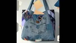 most beautiful Denim handmade Recycled #trending Upcycling bags for girls