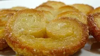 How To Make Puff Pastry sweet Palmiers or Elephant ears (easy perfect recipe)