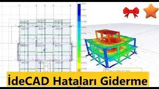 Nasıl İdeCAD'de hata d&uuml;zeltebiliriz ? (statik proje)
