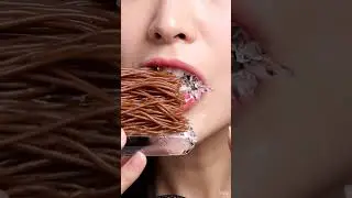 Eat a Mont Blanc cake made out of glass #ai #asmr