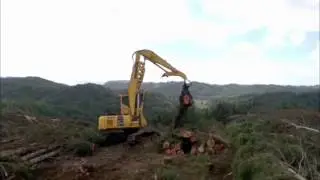 Komatsu PC240LL Shovel Logging