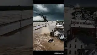 Mississippi River Mega Flood 2025 🌊 | Massive Flood Disaster in USA  #ai#shortvideo #shorts