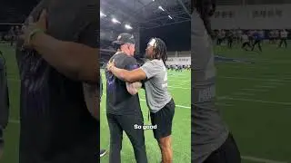 Meeting a childhood hero 🥹 | #Undertaker #Big12FB #ProDay