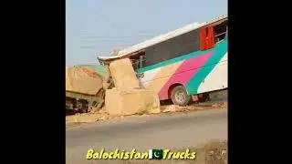 Accident Between Marbal Truck & Bus in Hub Chowki 27-04-2021 | #Shorts,| Balochistan Trucks