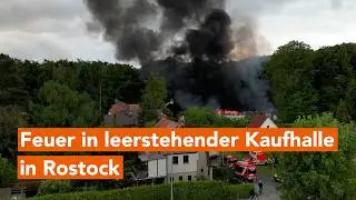 Black Column of Smoke Over Brinckmansdorf: Fire at Former Supermarket