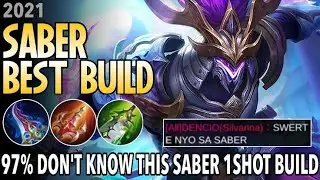 Mobile Legends Best Saber Gameplay! Builds and Emblems ☠️☠️ #trending #gaming #mlbb