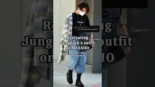 Recreating Jungkook's outfit on #meesho💜 #jungkook #outfitinspo #outfitrecreation #aesthetic #fypシ