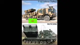 Multiple Launch Rocket System : T-122 Sakarya (Turkey) vs M270 (USA) #usa #turkey