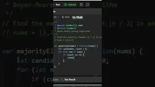 Solve the Majority Element problem #shorts  #coding