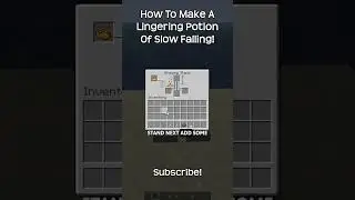 How To Make A Lingering Potion Of Slow Falling In Minecraft?!