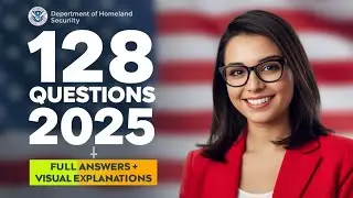 2025 Random 100 USCIS Official Civics Test Questions & Answers, U.S. Citizenship (One Easy Answer)