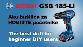 Bosch 185 Li Aku bušilica za Hobiste početnike / Ključ 13