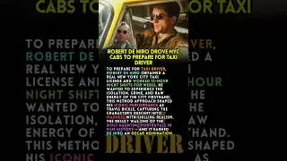 This is what Robert De Niro did to Prepare for Taxi Driver