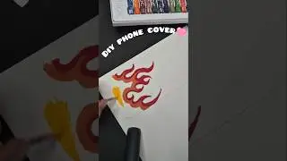 DIY flame phone case!🔥 Watch me paint this aesthetic fire design on a clear phone case&nbsp;#diy #phoneca