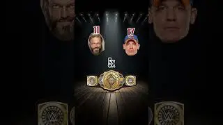 Edge vs John Cena: Who Won More WWE Titles? #wwe #wwefacts #edge #johncena #wrestlingshorts