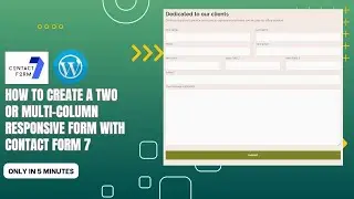 How to create a two or multi-column responsive form with Contact Form 7