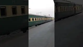 11up Hazara express enter Rawalpindi station from Karachi