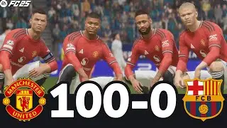 FC 26 -MESSI RONALDO NEYMAR & MBAPPE | ALL STARS | Manchester United 100-0 Barcelona