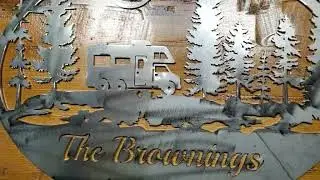 Personalize your campsite with a Camping Sign
