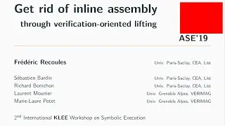 Get Rid of Inline Assembly Through Verification-Oriented Lifting