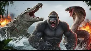 How The Ultimate Battle Unfolds: King Kong vs Monsters Full Movie | Giant Crocodile vs King Cobra