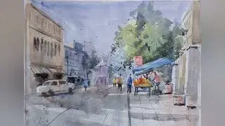 Watercolor painting study 