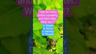 I can be heavy before speaking and light after. What am I?