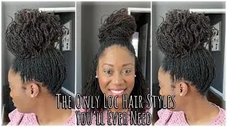 The Only Loc Styles You'll Ever Need 4 Quick Microloc Styles for Busy Moms