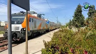prima M4 -🇲🇦 E1450🇲🇦 avec les trains de voyageurs marocaines 🇲🇦🇲🇦