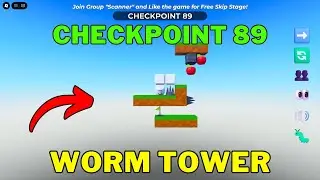 How To Complete Worm Tower Checkpoint 89 | Roblox