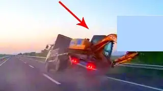 TRUCK LOST AN EXCAVATOR WHILE HAULING