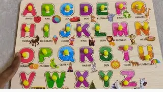 Learning Capital Letters Using ABC Puzzle Board | Upper Case Letters 