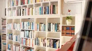 Bookshelf Tour with Professor who Writes a Book a Year