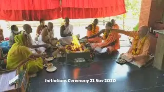 HH RP Bhakti Raghava Swami Initiations Ceremony, 22 Nov 2020 SSKBK Hebri Karnataka
