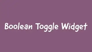 54. Widget Boolean Toggle In Odoo || Odoo 15 Development Tutorials