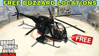 Gta 5 Online FREE BUZZARD LOCATIONS | Top 6 Free Buzzard locations in gta 5