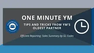 Efficient Reporting: Sales Summary by GL Codes