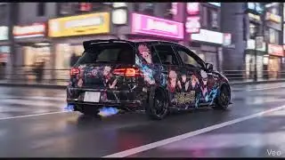 Itasha Neon City Auto mit Sound