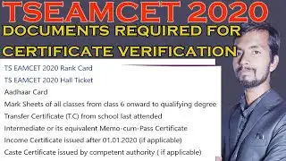 list of documents for ts eamcet certificate verification|tseamcet web counselling documents list|