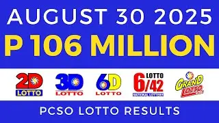 Lotto Result Today 9pm August 30 2025 PCSO