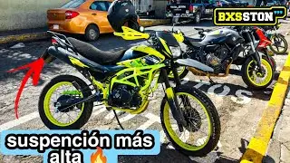 SUBIENDO SUSPENCIÓN DE LA DM 200 AMARILLA/QUEDO MUY BIEN ?(MONOSHOCK MAS ALTO!