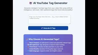 RapidTags AI Tags Generator &ndash; Boost Your YouTube SEO Fast