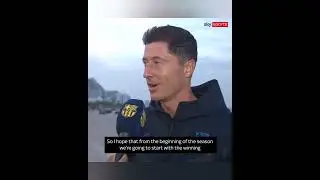 LEWANDOWSKI FIRST INTERVIEW AT BARCELONA