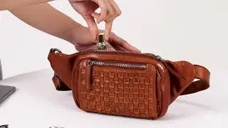 VILENCA HOLLAND Genuine Leather Waist Bag for Unisex VL 094