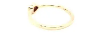 Pear Shaped Garnet Bezel Band