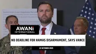 No deadline for Hamas disarmament, says Vance