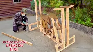 Creative multi-functional exercise bike at home