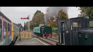 🚂 Spectacular Steam Train Departure at Lavender Line Isfield Station! [Ultra 11 Footage]