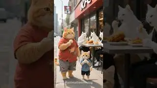 He Did Everything for His Kitten&hellip; Even KFC 😿❤️ #PapaCat #KittenLove #CatStory #AnimalShorts #Heartw
